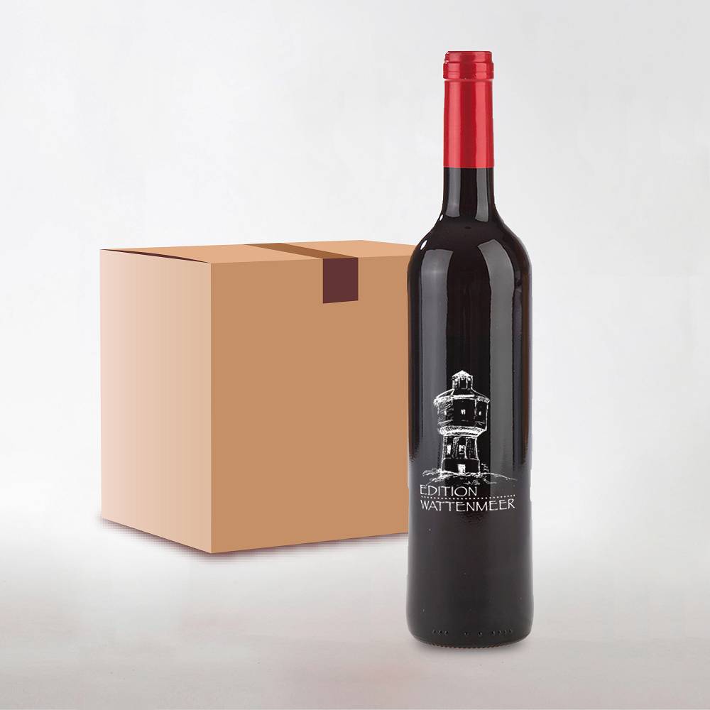 Wasserturm Langeoog - Rotwein Gravur