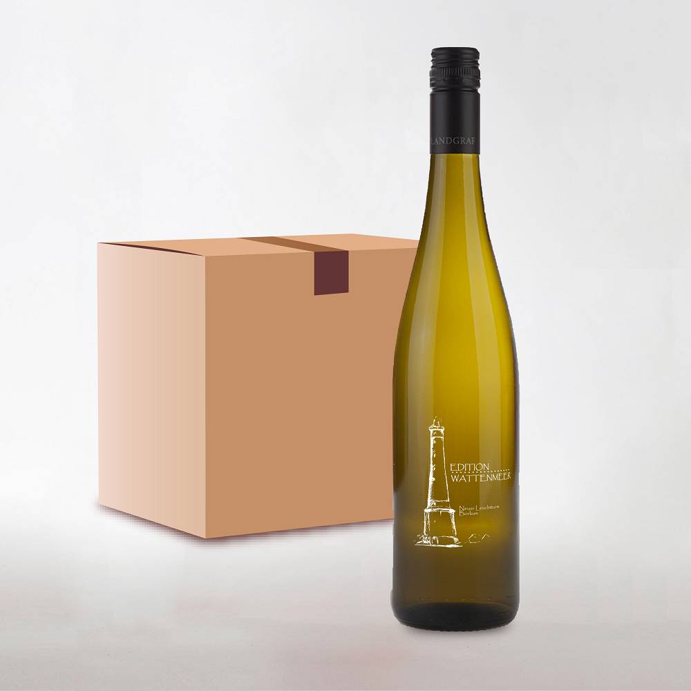 Leuchtturm Borkum - Weißwein Gravur